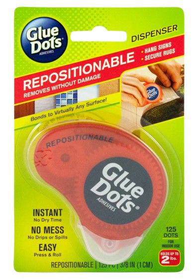 Glue Dots Repositionable with Dispenser 5190