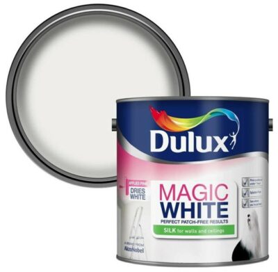 Dulux 2.5L Magic White Silk Paint - Pure Brilliant White 1506641