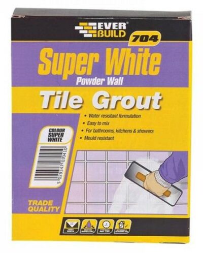 EverBuild 704 Powder Wall Tile Grout - Super White  1800247