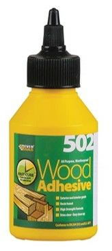 EverBuild 502 All Purpose Weatherproof 125ml Wood Adhesive 1800320