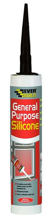 EverBuild 310ml General Purpose Silicone - Black 1801167