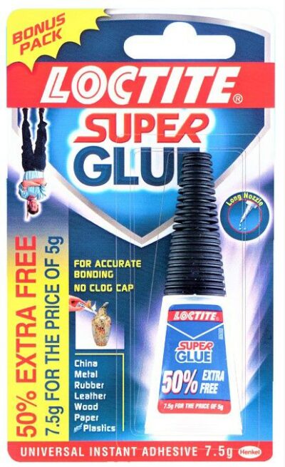 Loctite 5g plus 50% Extra Free Super Glue 3870798