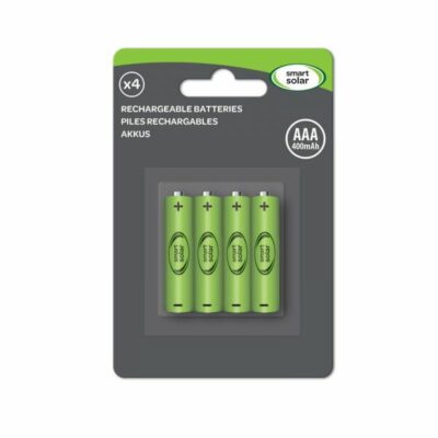 Smart Solar Rechargeable Batteries AAA - 4 Pack 6321655