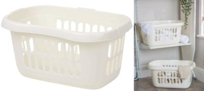 Wham Hip Laundry Basket  - Soft Cream     7864600