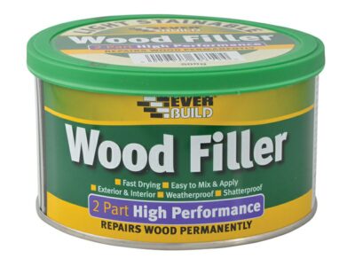 Everbuild 500g High Performance 2 Part Wood Filler -  Light EVBHPWFL500
