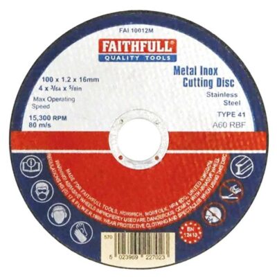 Faithfull Metal Cutting Disc FAI10012M