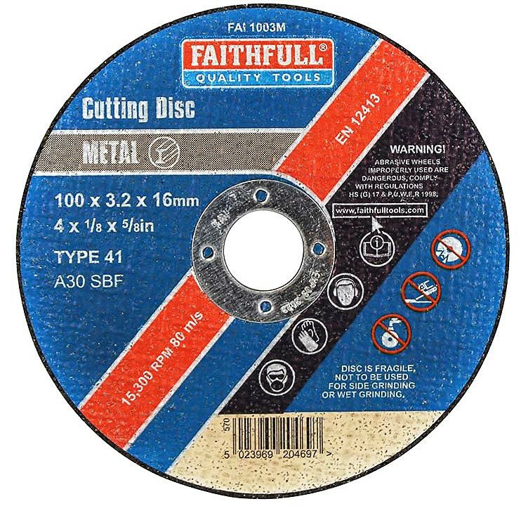 Faithfull Metal Cutting Disc FAI1003M