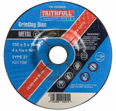 Faithfull Metal Grinding Disc Depressed Centre FAI1005MDG