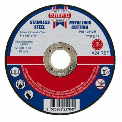 Faithfull Stainless Steel Cutting Disc FAI12512M