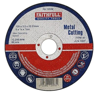 Faithfull Metal Cutting Disc FAI1253M
