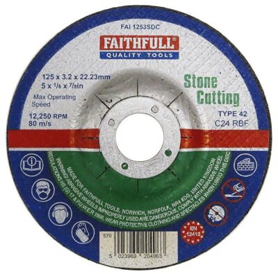 Faithfull Stone Cutting Disc Depressed Centre FAI1253SDC