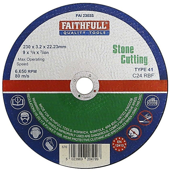 Faithfull Stone Cutting Disc FAI2303S
