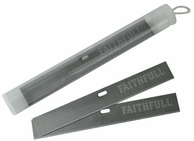 Faithfull Heavy-Duty 100mm Long Handle Scraper Blades - Pack of 5 FAISCRA100BL