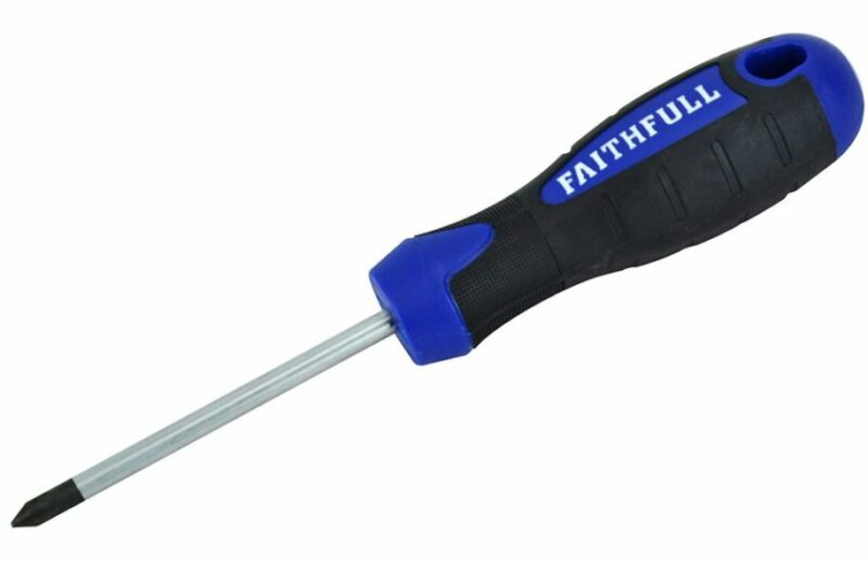 Faithfull PH1 x 75mm Soft Grip Screwdriver Phillips Tip FAISDPH1