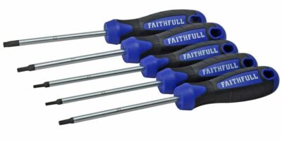 Faithfull 5 Piece Soft-Grip Star Head Screwdriver Set - FAISDTSET5