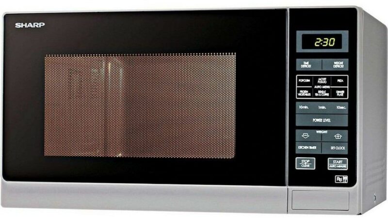 Sharp 25L Solo Touch Control Microwave - Silver     R372SLM