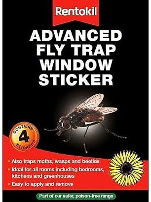Rentokil Advanced Window Fly Traps - 4 Pack RKLFW35 (5620970)