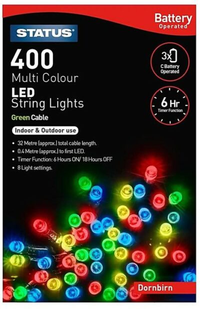 Status 400 LED String Lights - Multi Coloured  6774091 (DORNBIRN)