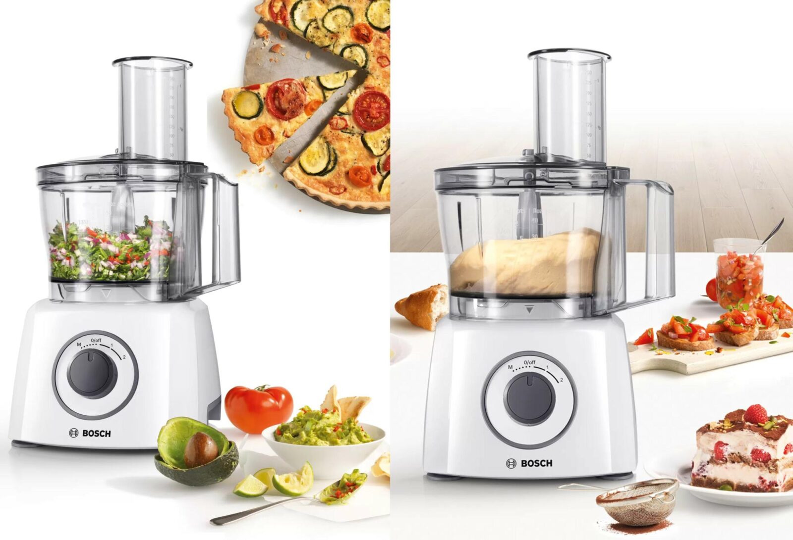 Bosch 700W MultiTalent3 2.3L Food Processor White MCM3100WGB at Wades