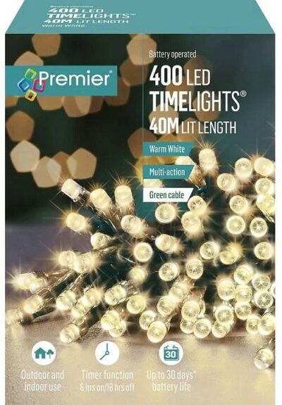 Premier 400 LED TimeLights - Warm White 5188249 (LB131955WW)