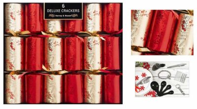 Deluxe Crackers x 6 - Red and Gold Berry  5771420 (XM6200)