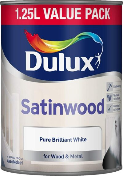 Dulux 7L Satinwood Paint - Pure Brilliant White  1509924