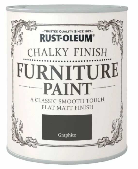 Rust-oleum 750ml Chalk Furniture Paint - Graphite 5821412