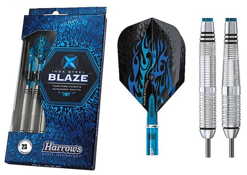 Harrows 23g Blaze Darts - Inox Steel HA14223