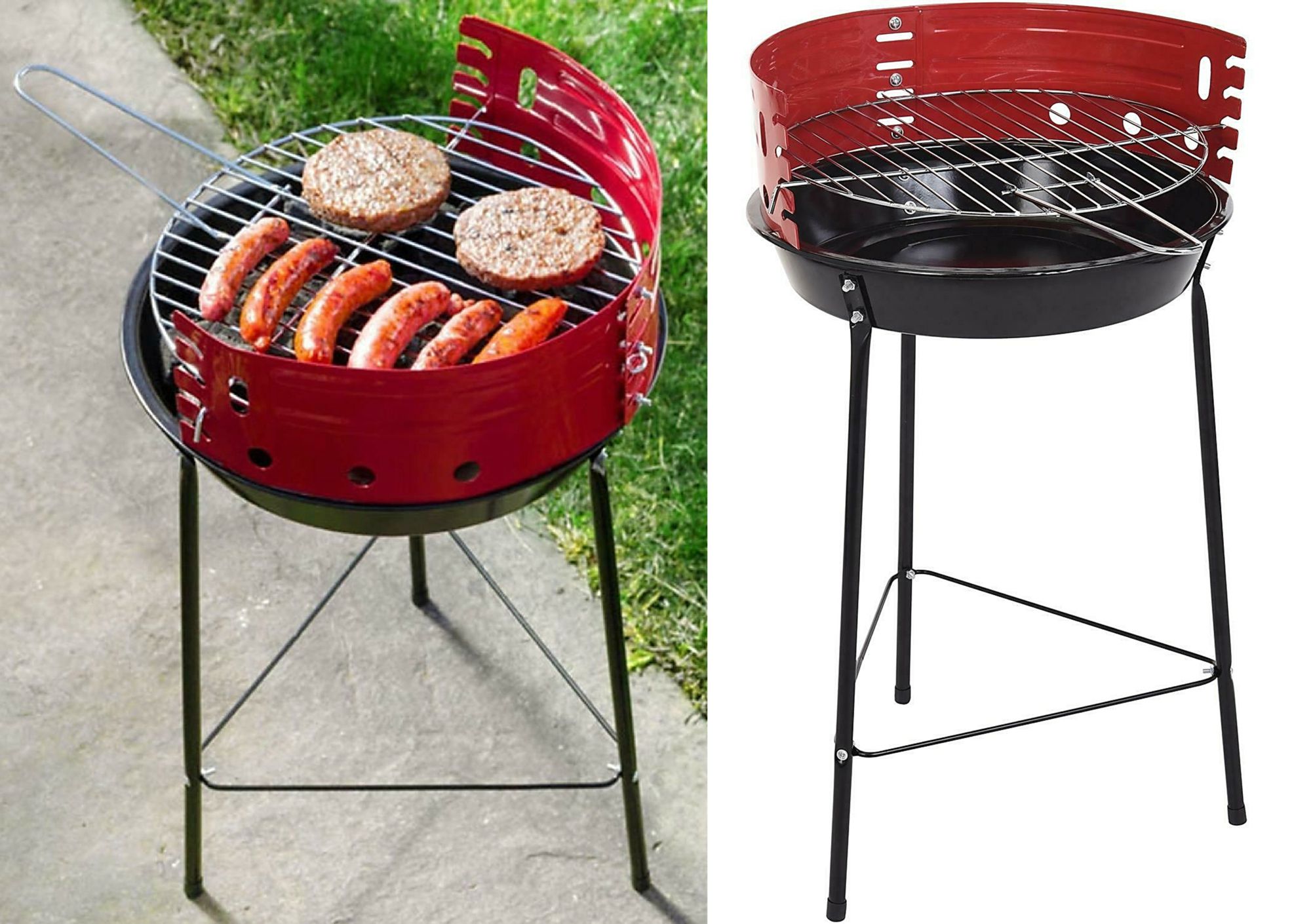 Barbecue design Red Round Grill 