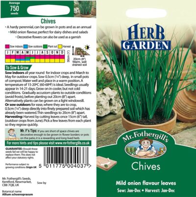 Mr Fothergill's Chives 10655