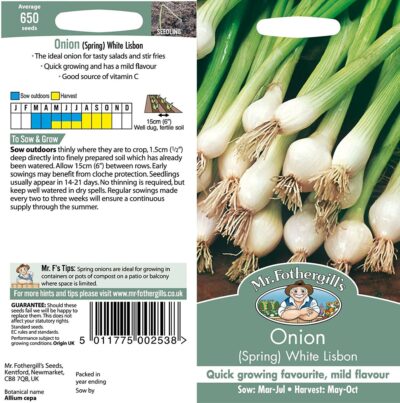Mr Fothergill's Onion (Spring) White Lisbon 12751