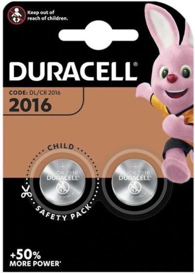 Duracell Coin Batteries CR2016 - 2 Pack 1541838
