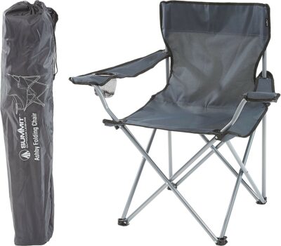Summit Ashby Folding Chair - Slate Grey   7032222