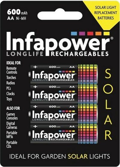 Infapower Rechargeable Solar Batteries AA B008