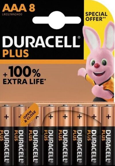 Duracell Batteries AAA - 8 Pack DURPPCDU