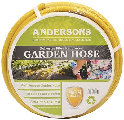 Andersons 30m Reinforced Hose - Yellow GA312L