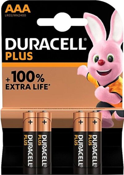Duracell Batteries AAA - 4 Pack JX019