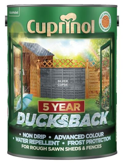 Cuprinol 5L 5Year DucksBack Waterproof - Silver Copse  CUPDBSC5L