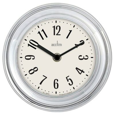 Acctim Riva Wall Clock - Silver  0021350