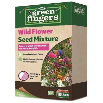 Doff 1Kg Green Fingers Wildflower Seed Mix - Great for Bee and Butterflies 1600180