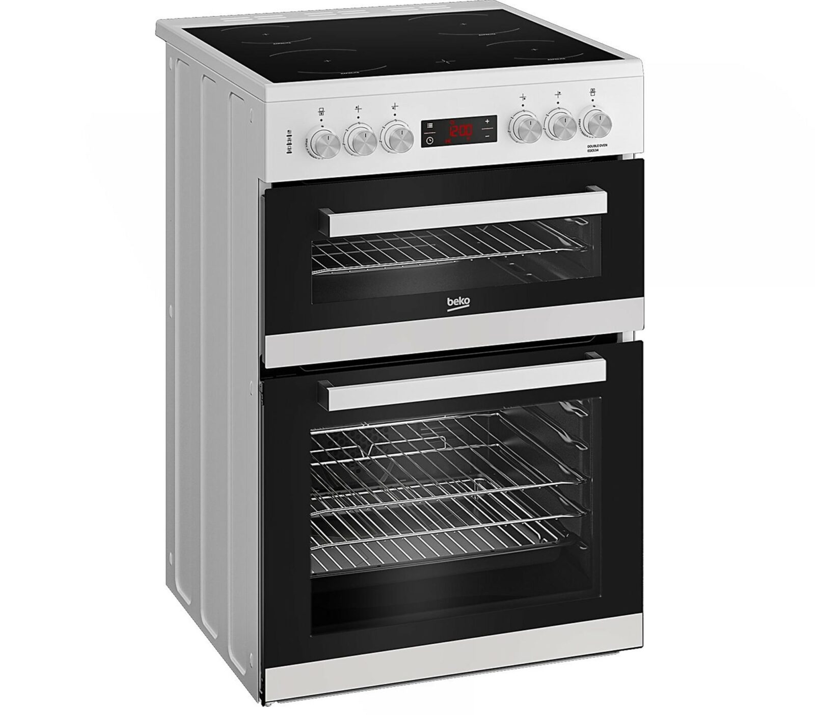 Beko 60cm Double Oven Electric Cooker EDC634W at Wades (Appliance sales and rentals Ramsey