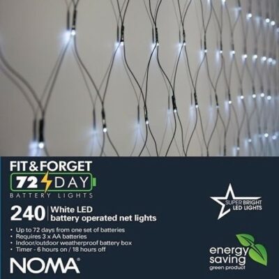 Noma 240 LED Net Lights - White 4523900 (6816017GW)