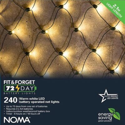 Noma 240 LED Net Lights - Warm White 4523916 (6816017GWW)