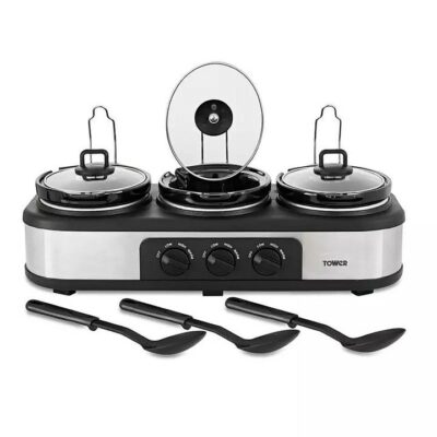 Tower 3 Pot Slow Cooker T16015