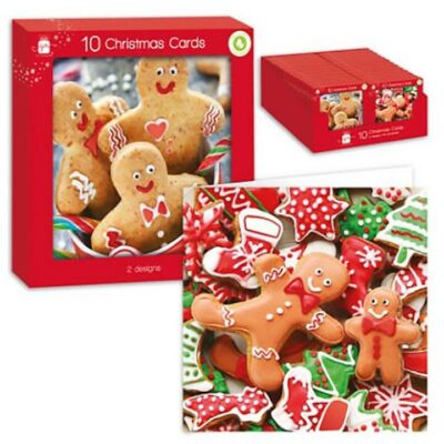 10 Christmas Cards - Gingerbread 0262076 (XAMGC812)