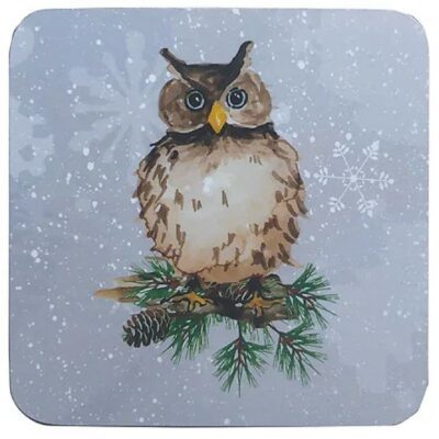 HomeLiving Winter Owls Coasters - 6 Pack    2652884