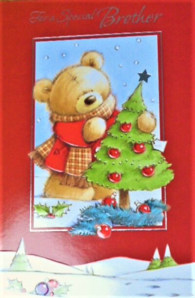 Brother Christmas Card - Teddy Tree 280XSE14888