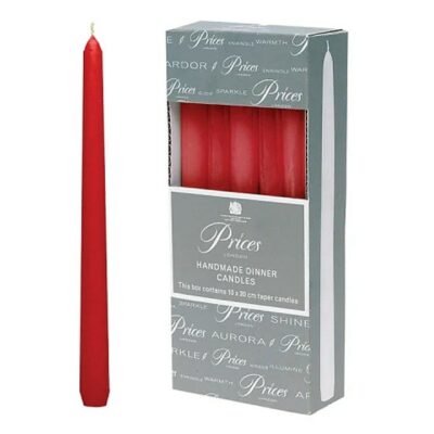 Prices 10" Venetian Tapered Candle - Wine Red 5230431