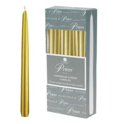 Prices 10" Venetian Tapered Candle - Gold 5230735