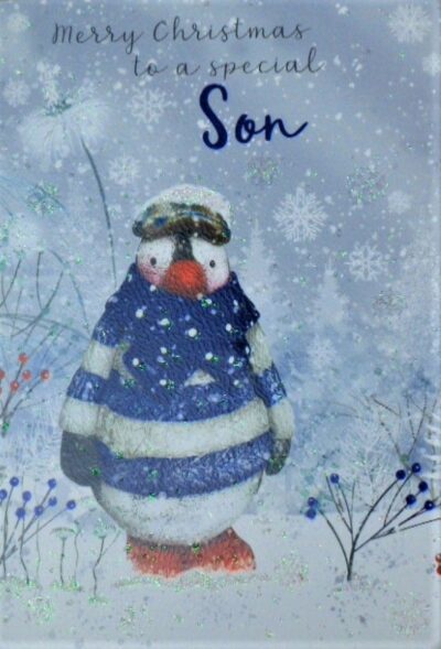 Son Christmas Card - Penguin AX3194-8